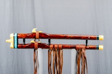 Redwood Burl Native American Flute, Minor, Mid A-4, #N3Ka (12)